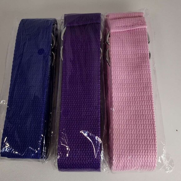 NWOT 3 pcs Stretching Belt Training Strap Fitness Losing Weight Pilates - Picture 1 of 8